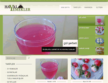 Tablet Screenshot of hayalyemekler.com